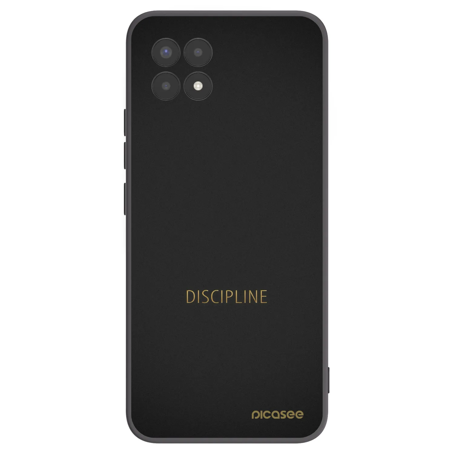Picasee fekete szilikon tok az alábbi mobiltelefonokra Realme 8i - Discipline