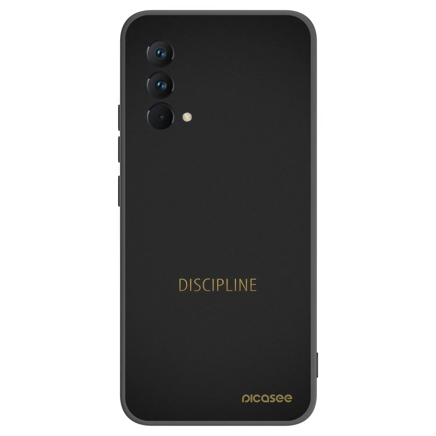 Picasee fekete szilikon tok az alábbi mobiltelefonokra Realme GT Master Edition 5G - Discipline