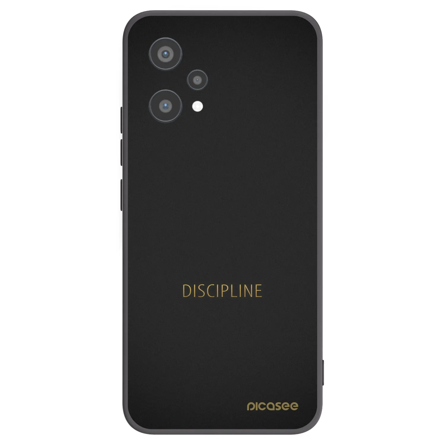 Picasee fekete szilikon tok az alábbi mobiltelefonokra Realme 9 Pro 5G - Discipline