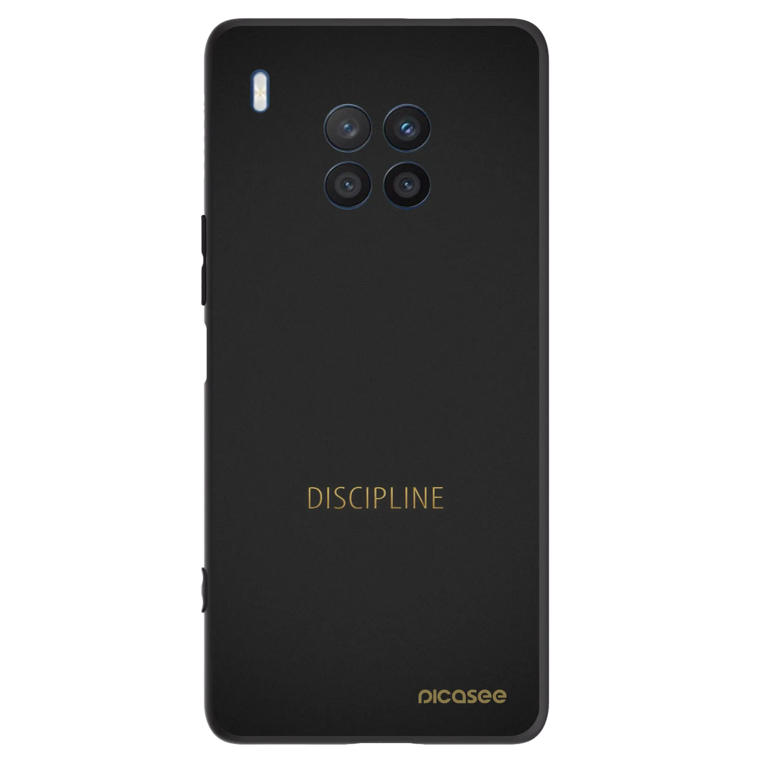 Picasee fekete szilikon tok az alábbi mobiltelefonokra Honor 50 Lite - Discipline