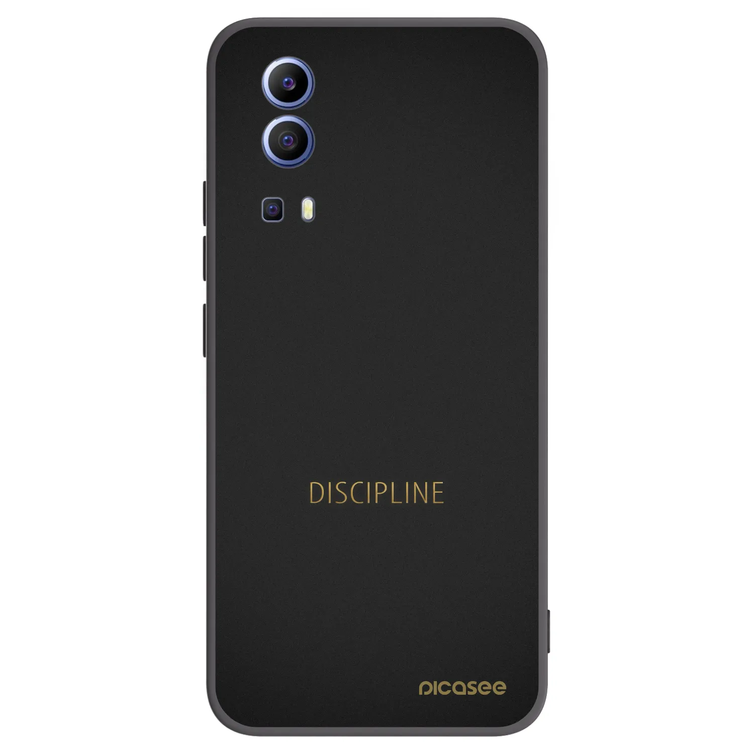 Picasee fekete szilikon tok az alábbi mobiltelefonokra Vivo Y52 5G - Discipline