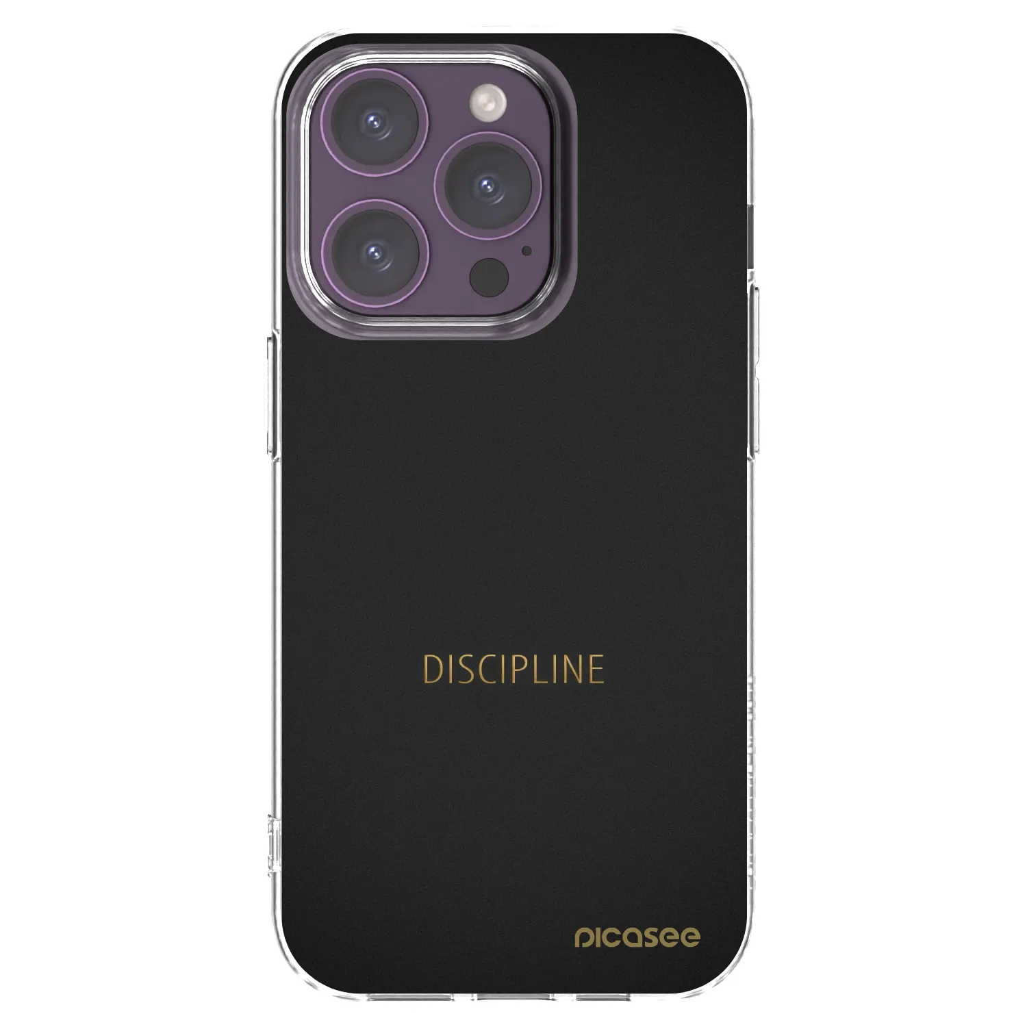 Picasee átlátszó szilikon tok az alábbi mobiltelefonokra Apple iPhone 14 Pro - Discipline