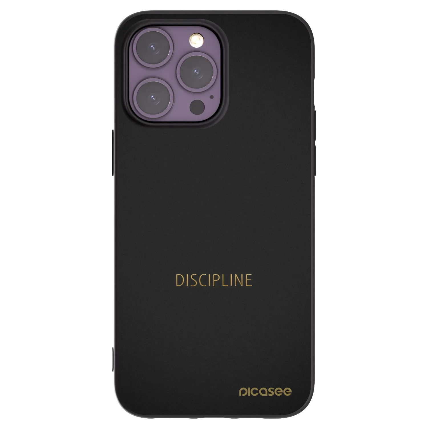 Picasee fekete szilikon tok az alábbi mobiltelefonokra Apple iPhone 14 Pro Max - Discipline