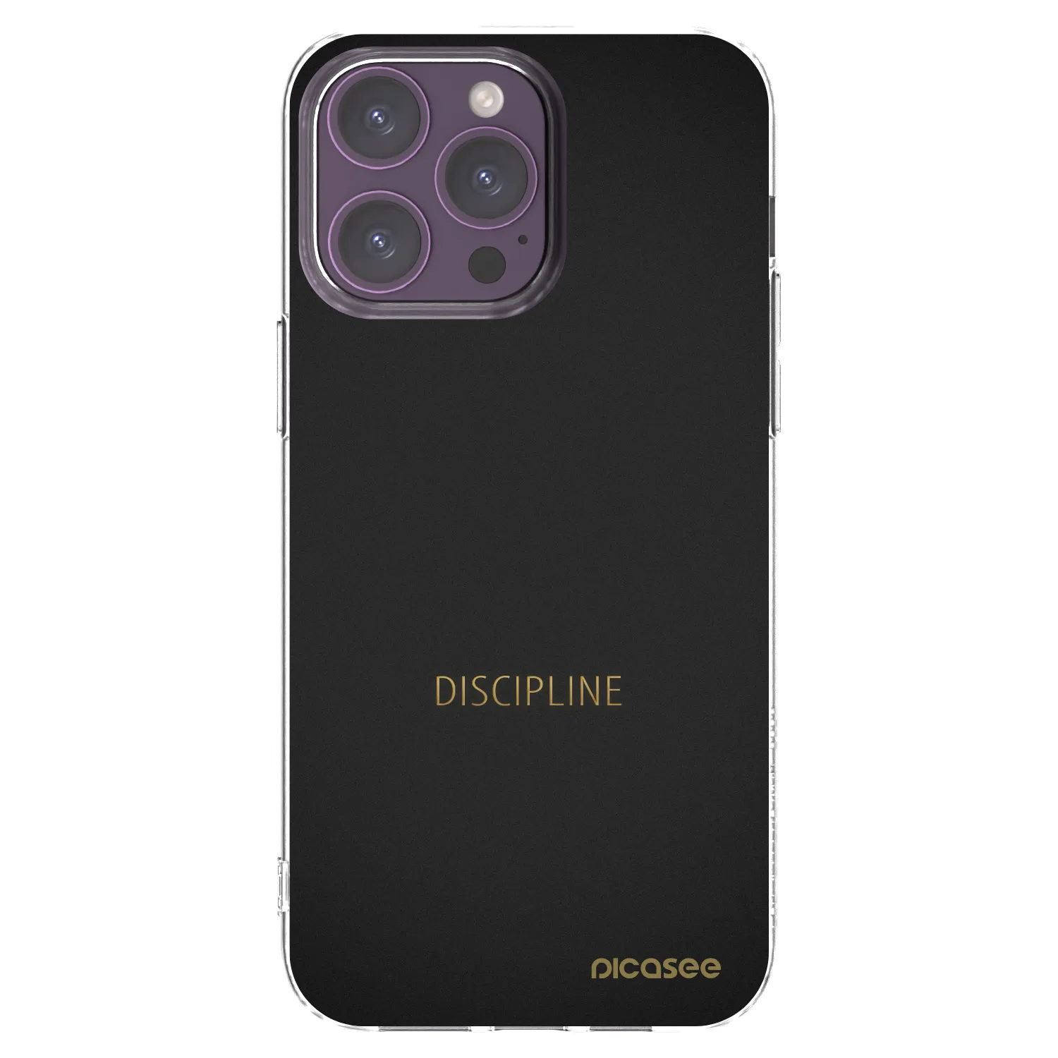 Picasee átlátszó szilikon tok az alábbi mobiltelefonokra Apple iPhone 14 Pro Max - Discipline
