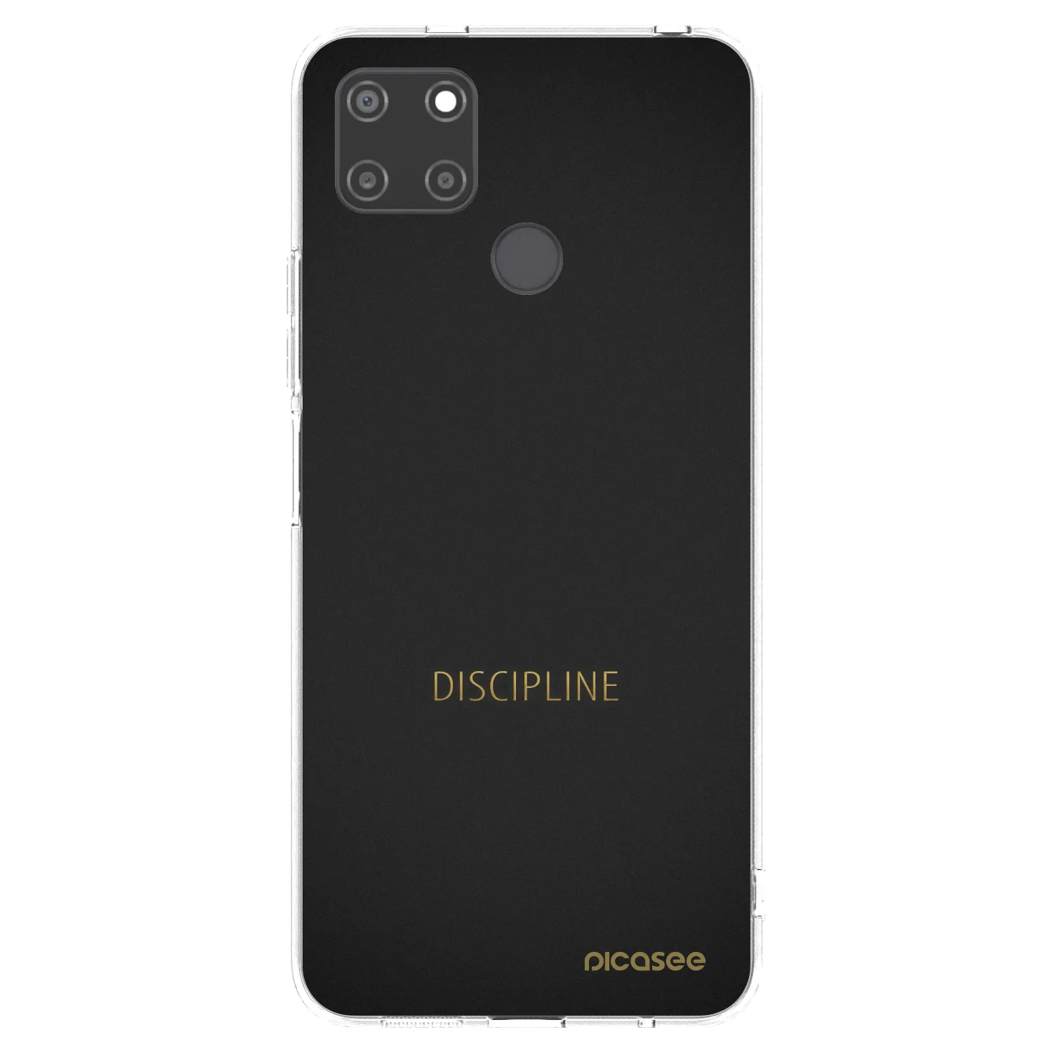 Picasee átlátszó szilikon tok az alábbi mobiltelefonokra Realme C21Y - Discipline