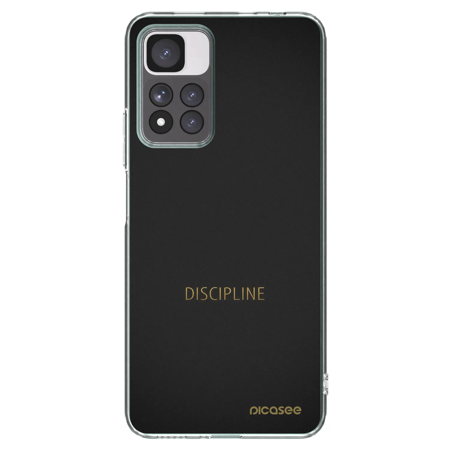 Picasee átlátszó szilikon tok az alábbi mobiltelefonokra Xiaomi Redmi Note 11 Pro+ 5G - Discipline