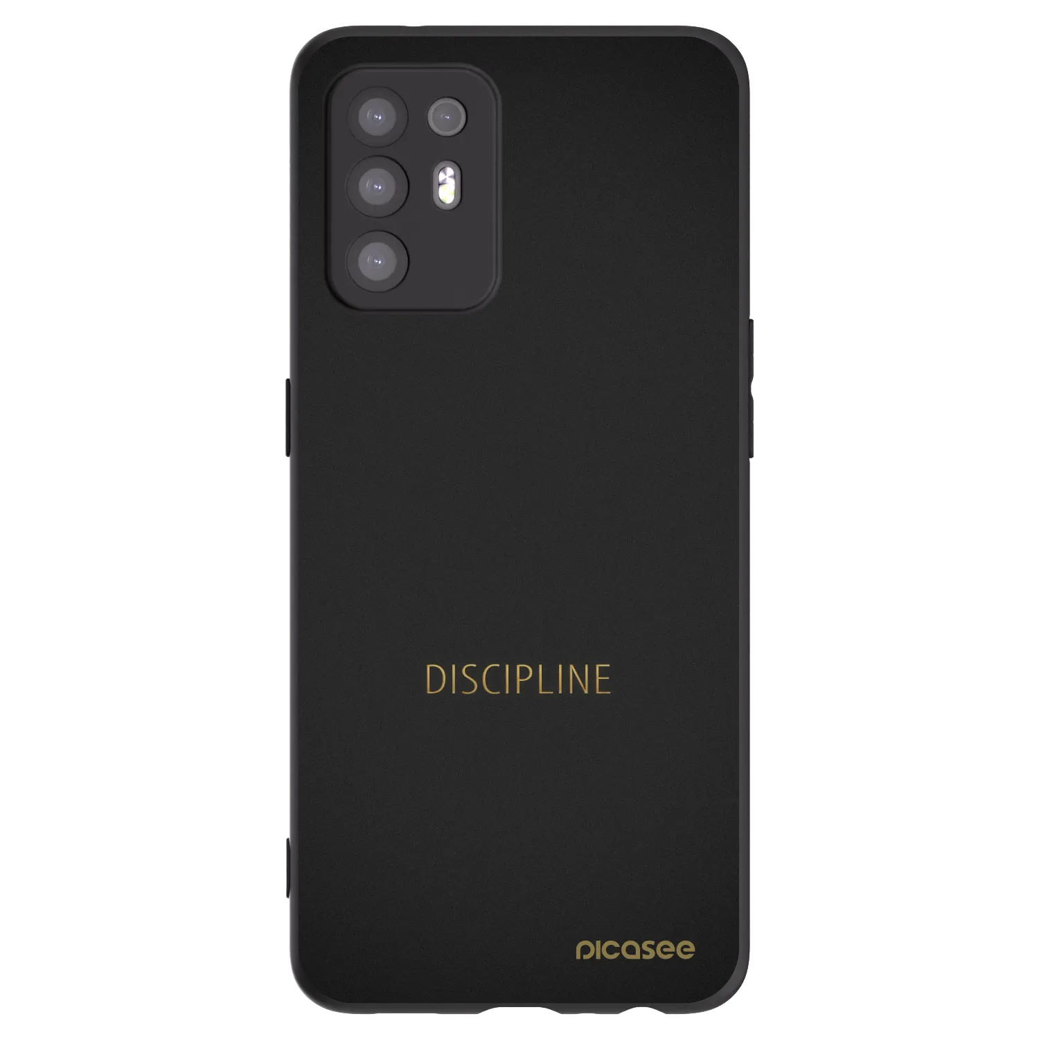 Picasee fekete szilikon tok az alábbi mobiltelefonokra OPPO A94 5G - Discipline
