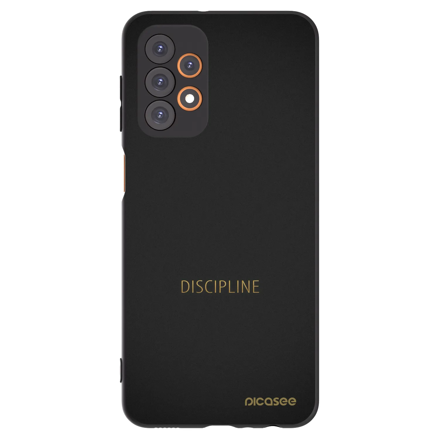 Picasee fekete szilikon tok az alábbi mobiltelefonokra Samsung Galaxy A23 A236B 5G - Discipline