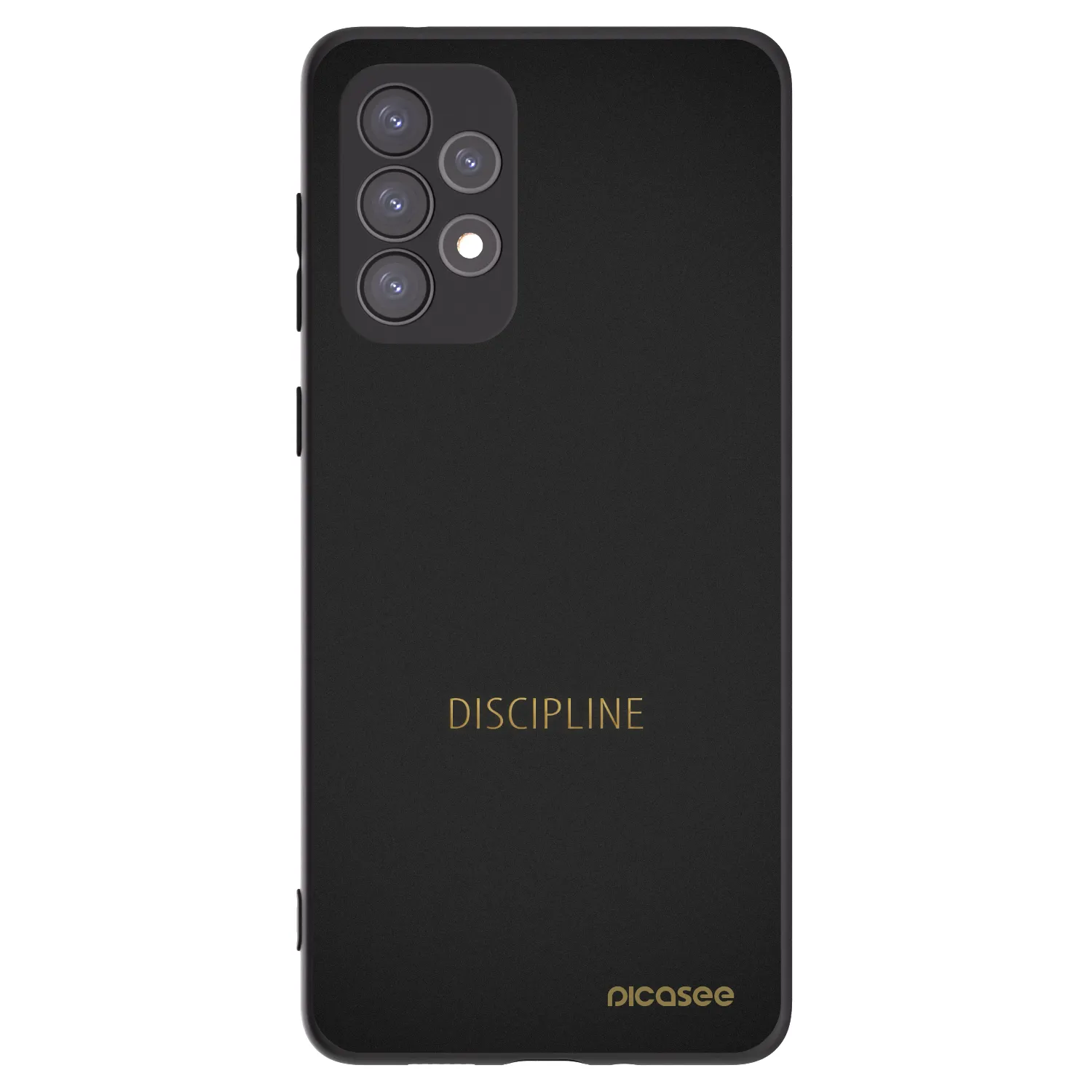 Picasee fekete szilikon tok az alábbi mobiltelefonokra Samsung Galaxy A73 5G - Discipline