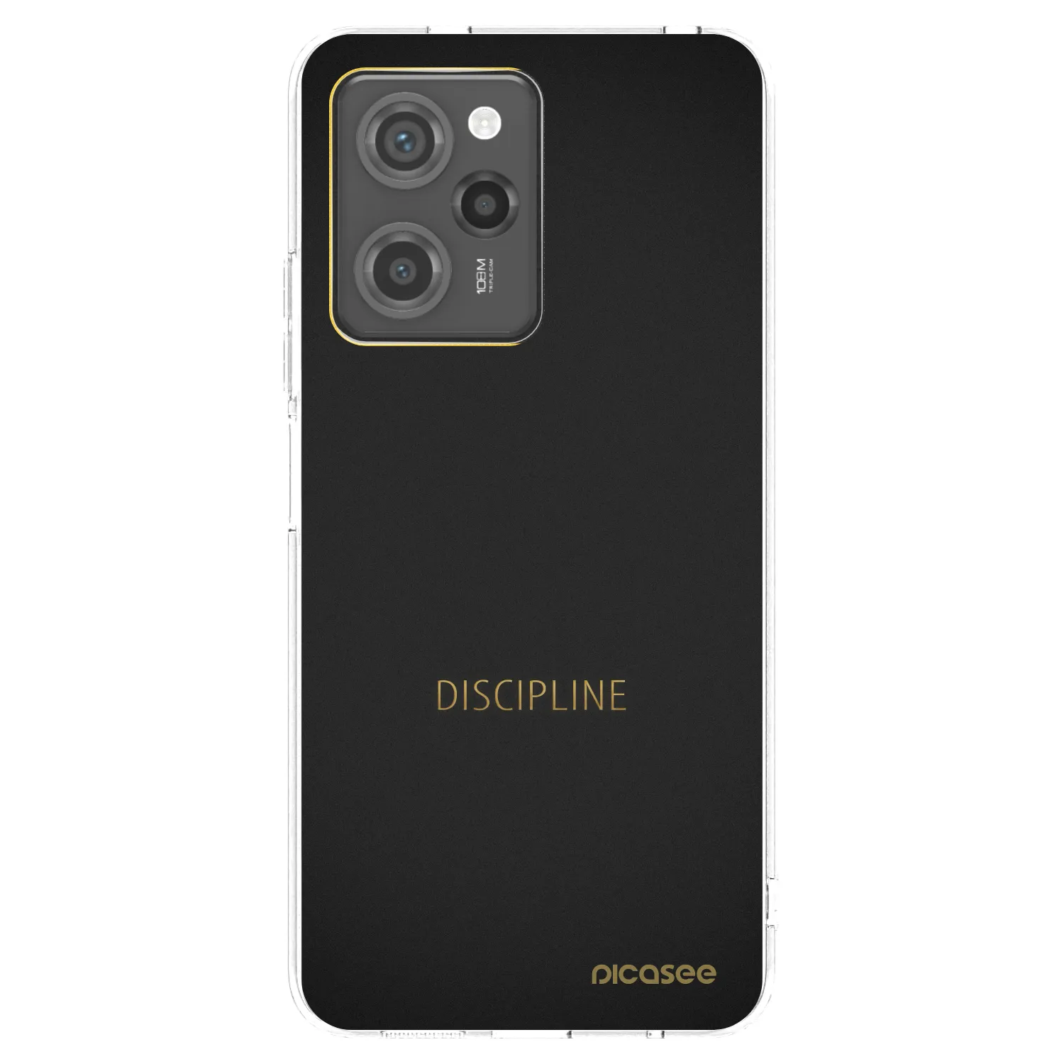 Picasee fekete szilikon tok az alábbi mobiltelefonokra Xiaomi Poco X5 Pro - Discipline