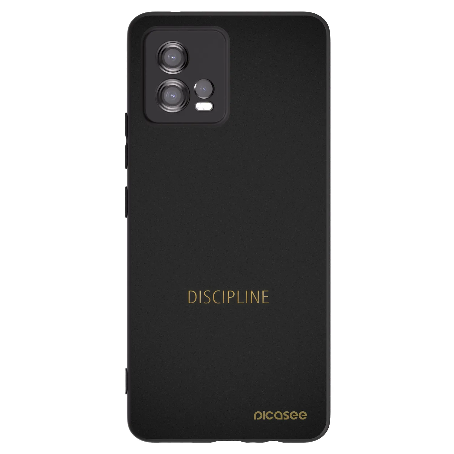 Picasee fekete szilikon tok az alábbi mobiltelefonokra Motorola Moto G72 - Discipline