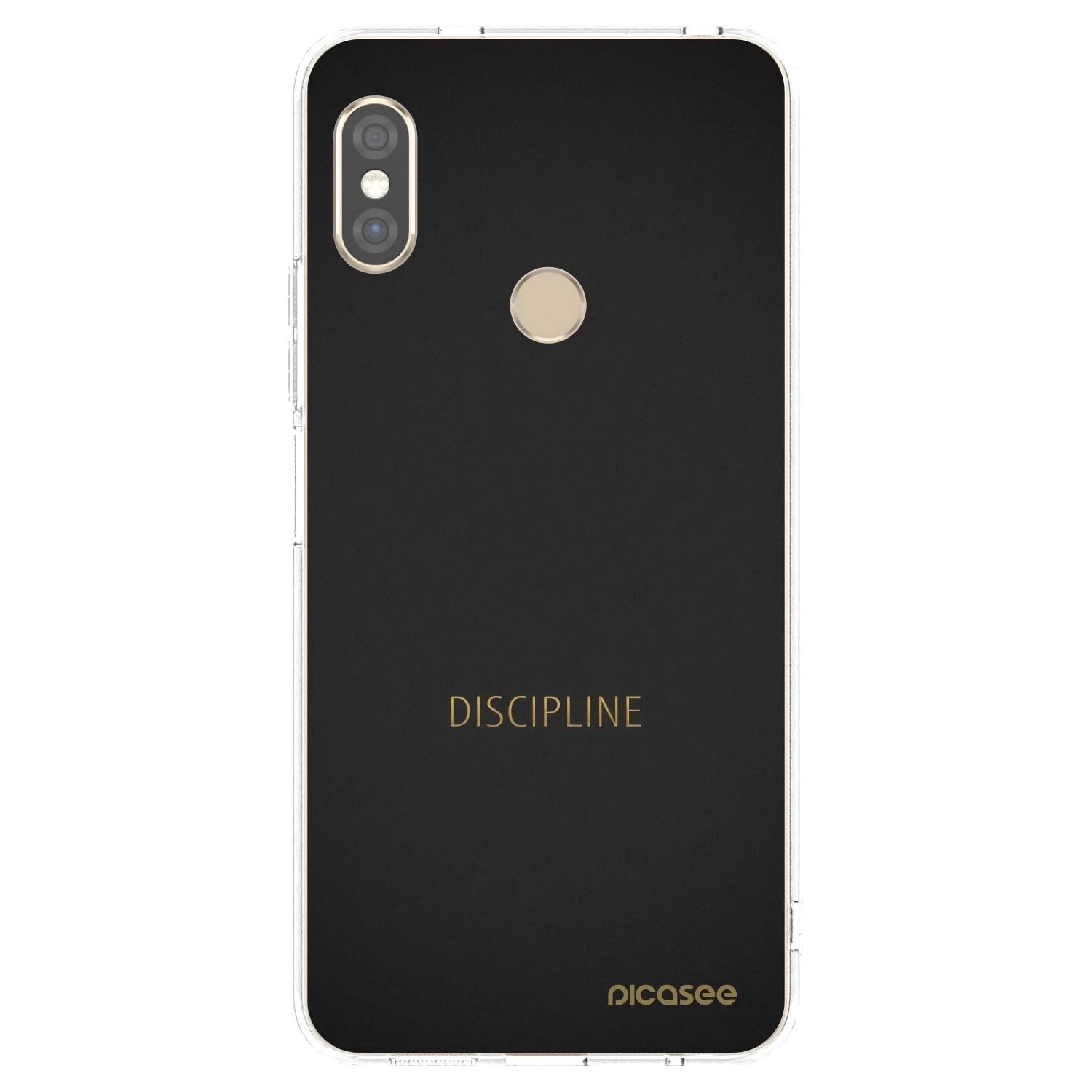 Picasee átlátszó szilikon tok az alábbi mobiltelefonokra Xiaomi Redmi Note 5 Global - Discipline