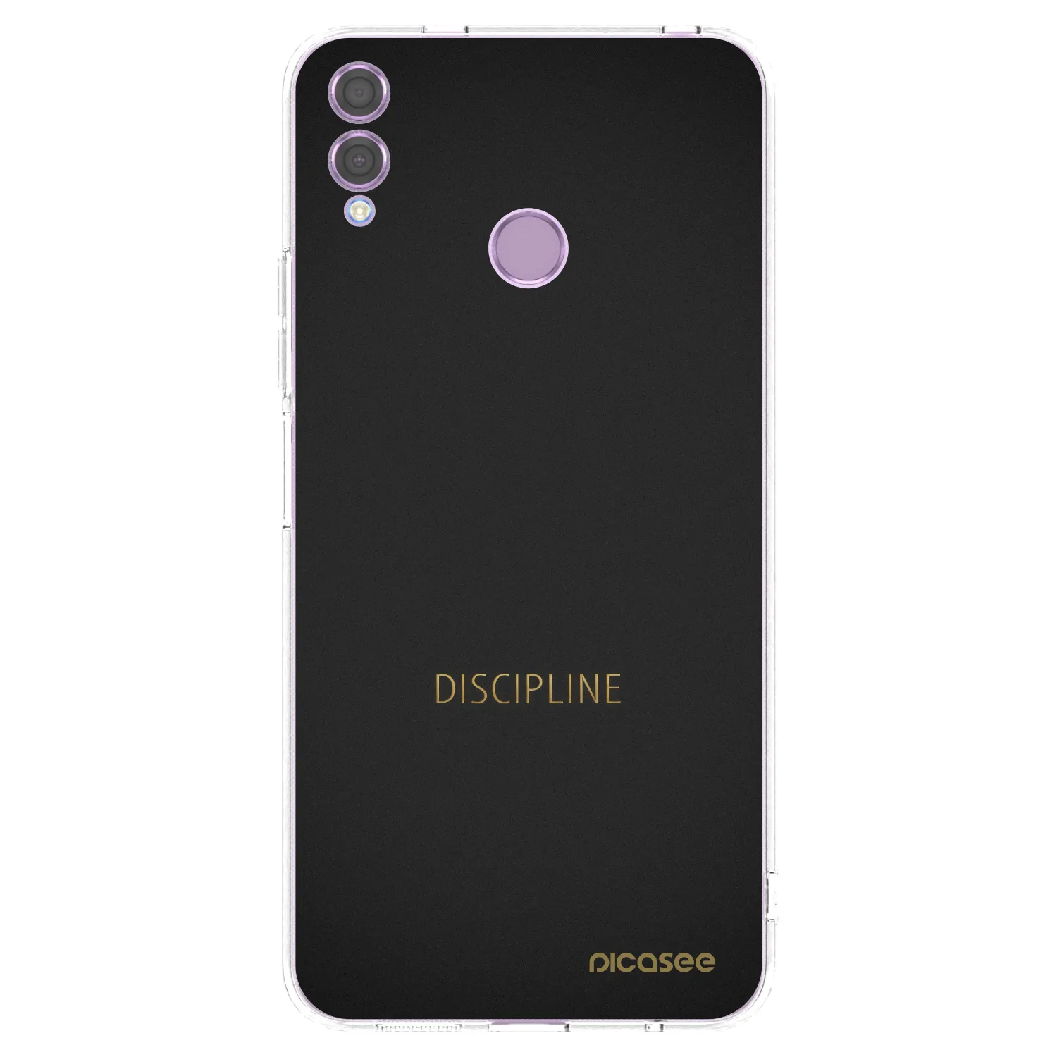 Picasee átlátszó szilikon tok az alábbi mobiltelefonokra Honor 8X - Discipline