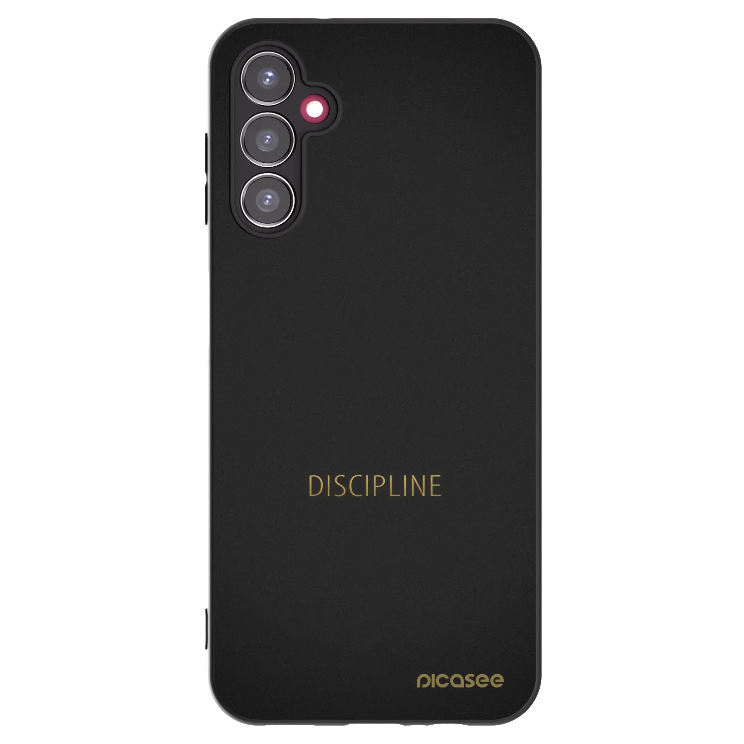 Picasee fekete szilikon tok az alábbi mobiltelefonokra Samsung Galaxy A14 5G A146P - Discipline