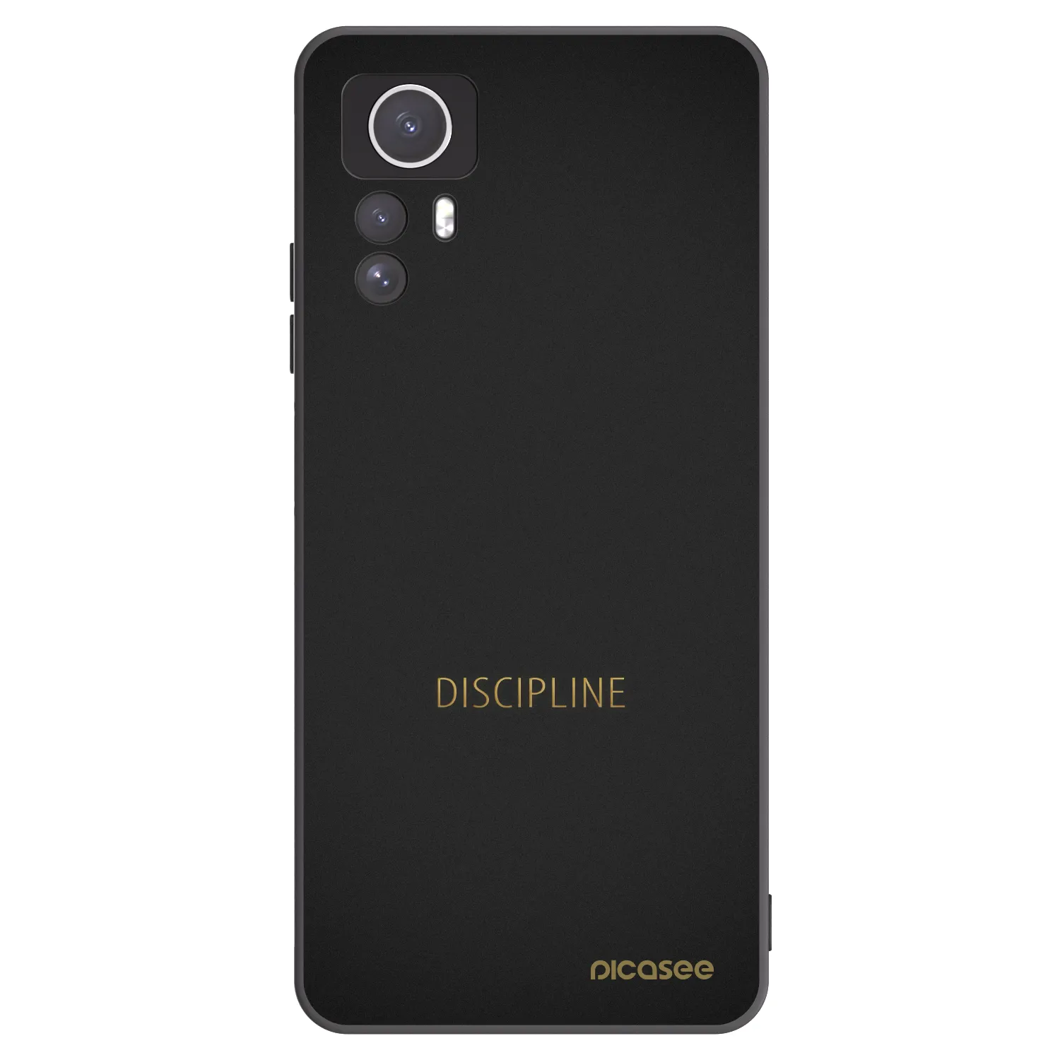 Picasee fekete szilikon tok az alábbi mobiltelefonokra Xiaomi Redmi Note 12S - Discipline