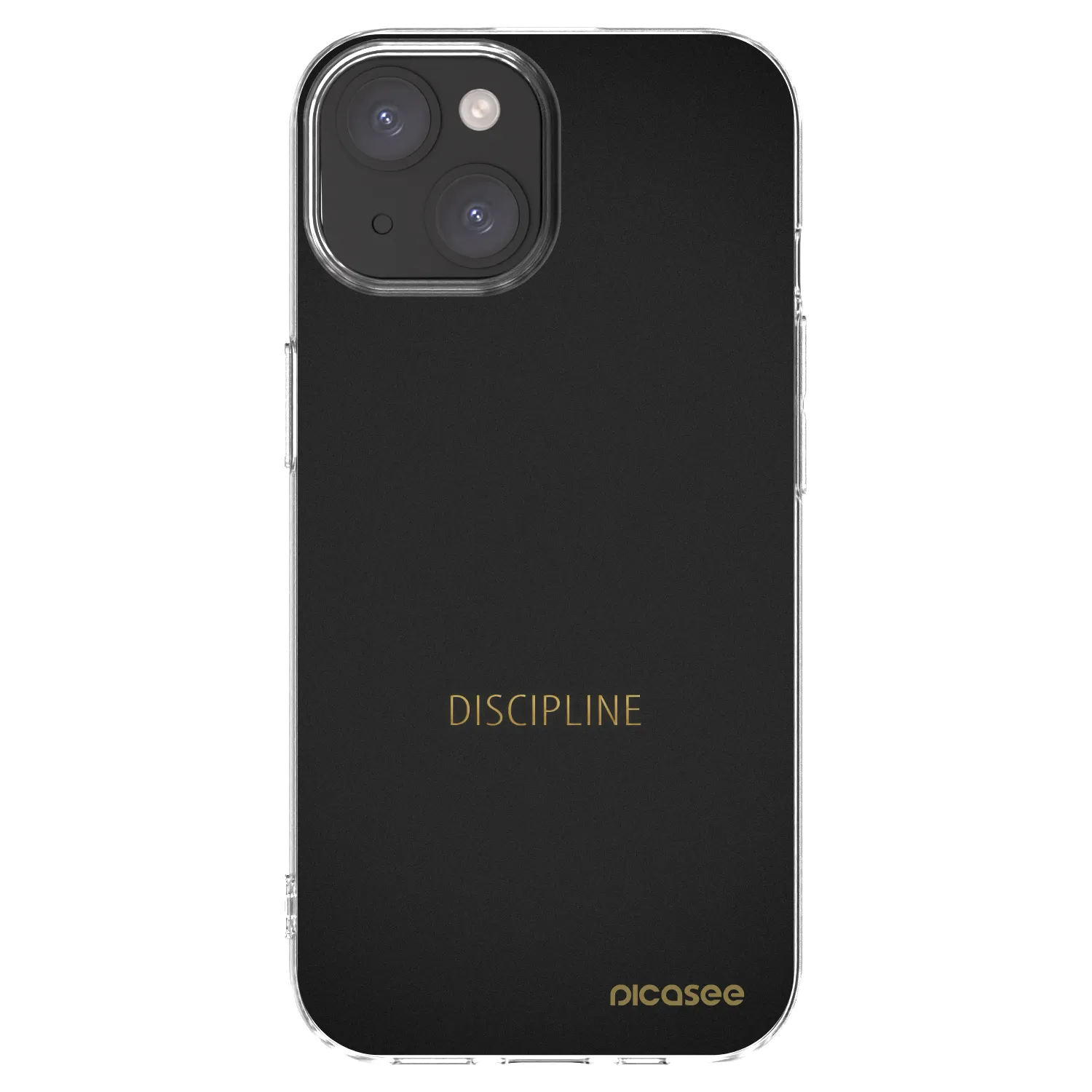 Picasee átlátszó szilikon tok az alábbi mobiltelefonokra Apple iPhone 15 - Discipline