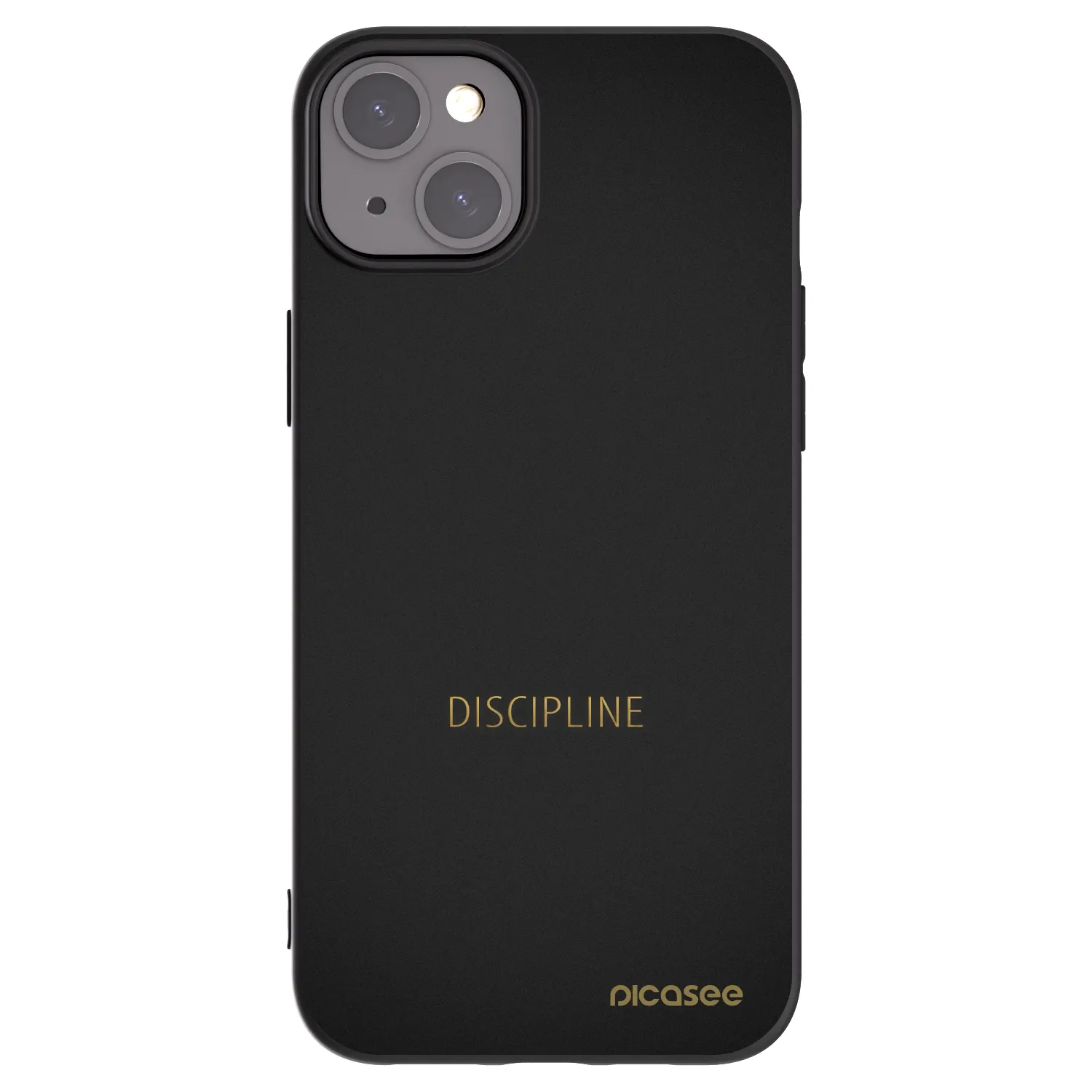 Picasee fekete szilikon tok az alábbi mobiltelefonokra Apple iPhone 15 Plus - Discipline