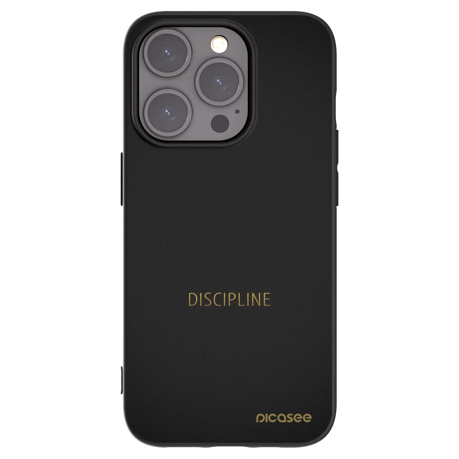 Picasee fekete szilikon tok az alábbi mobiltelefonokra Apple iPhone 15 Pro - Discipline