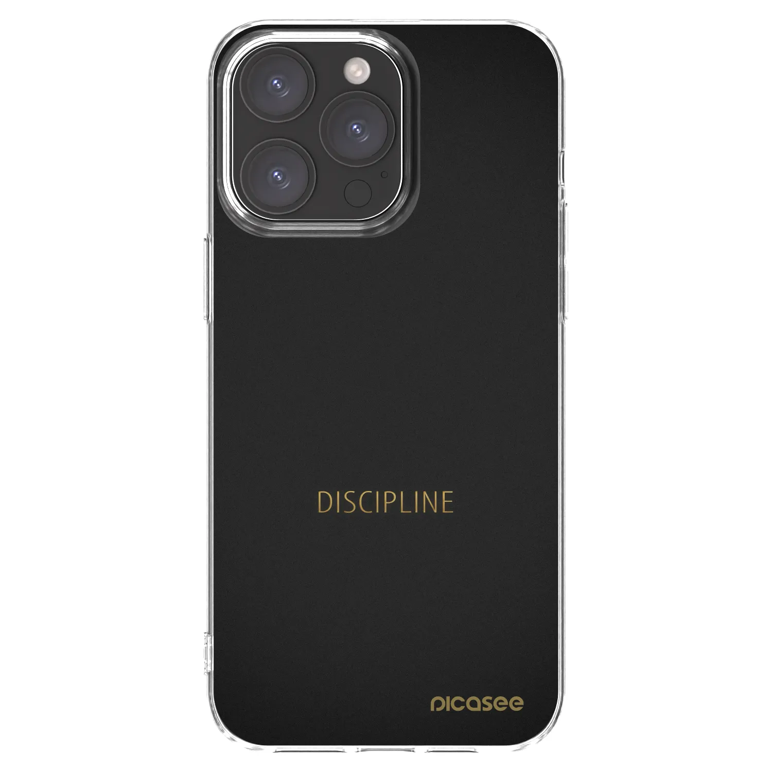 Picasee átlátszó szilikon tok az alábbi mobiltelefonokra Apple iPhone 15 Pro Max - Discipline