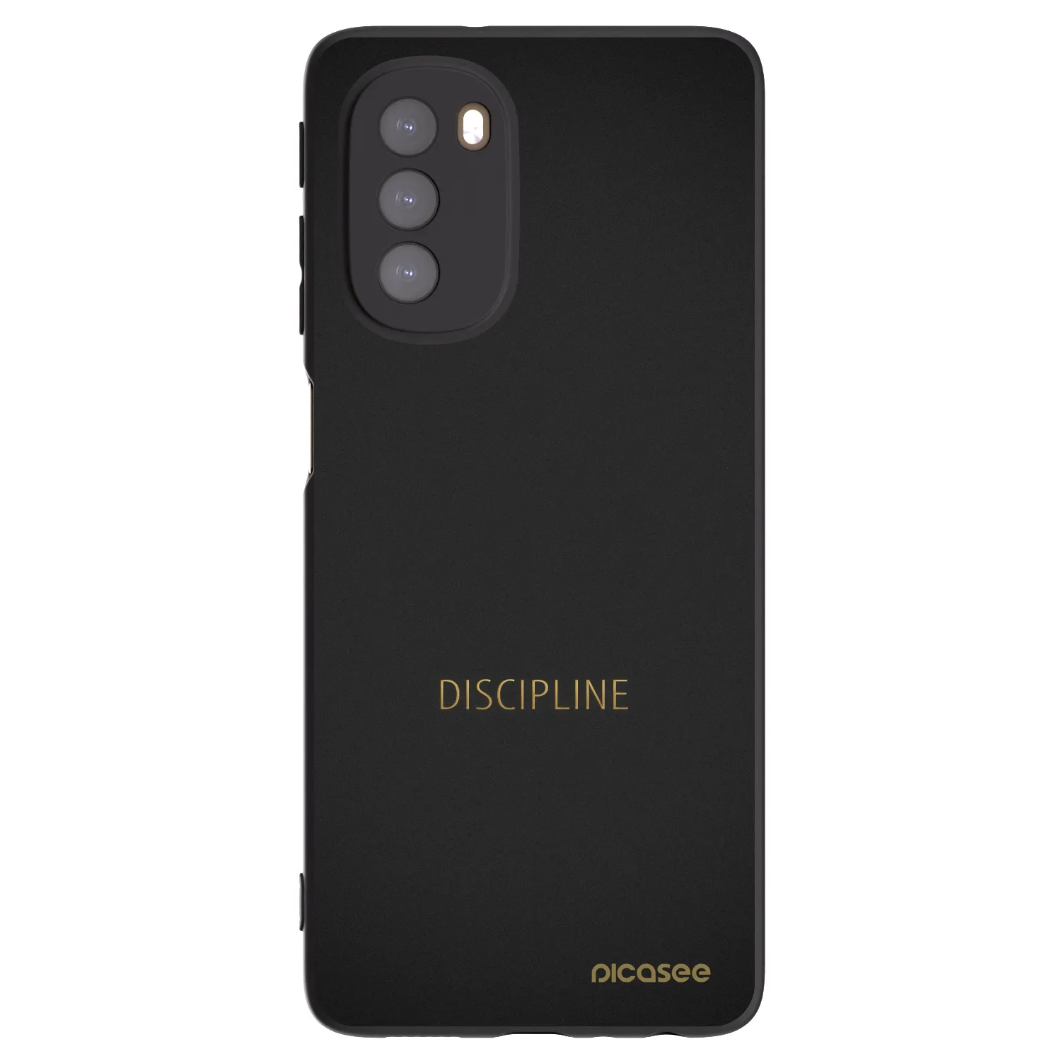 Picasee fekete szilikon tok az alábbi mobiltelefonokra Motorola Moto G51 - Discipline