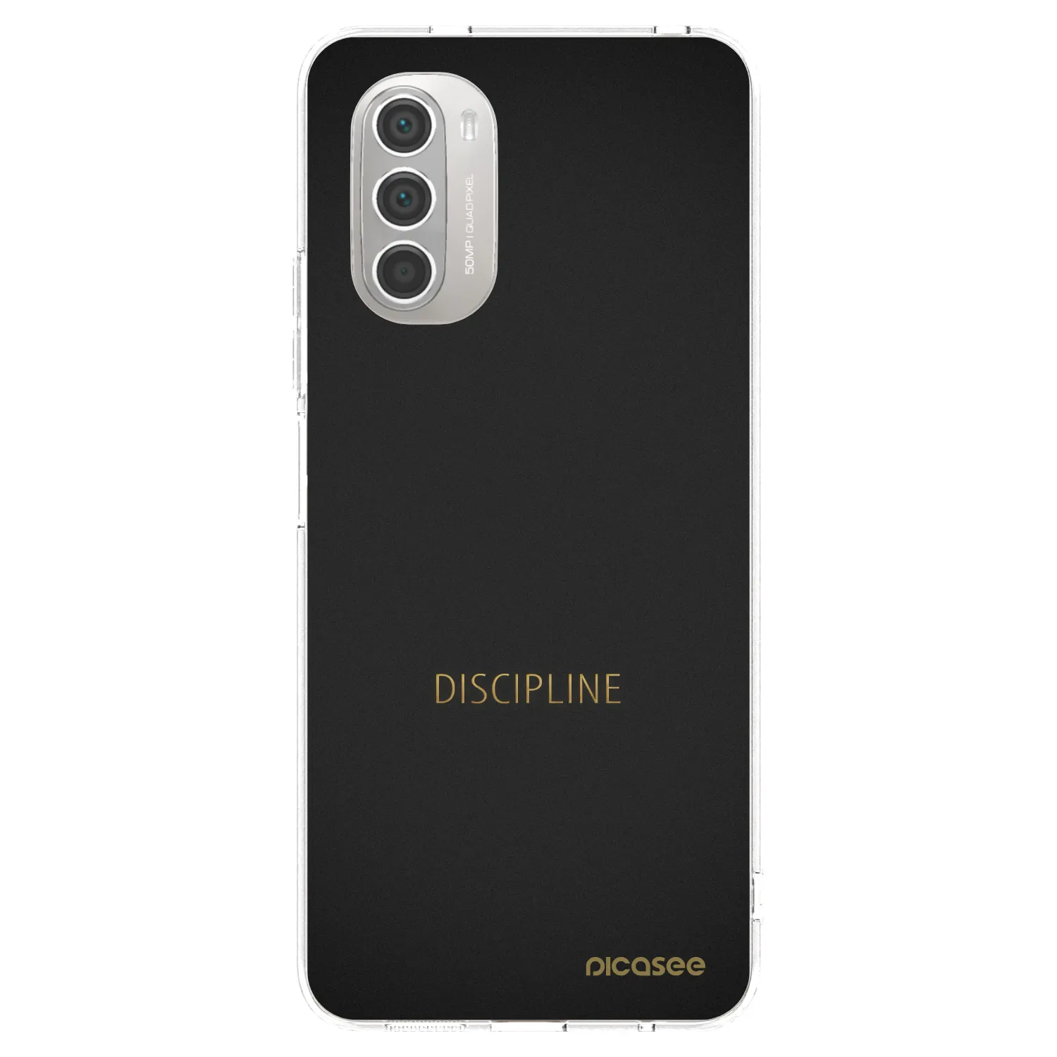 Picasee átlátszó szilikon tok az alábbi mobiltelefonokra Motorola Moto G51 - Discipline