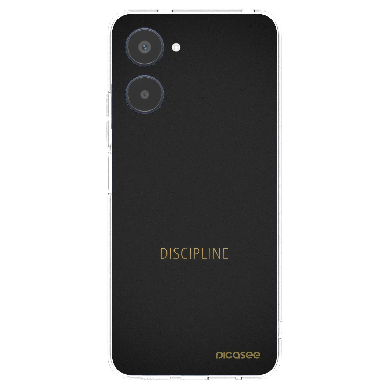 Picasee átlátszó szilikon tok az alábbi mobiltelefonokra Realme 10 4G - Discipline