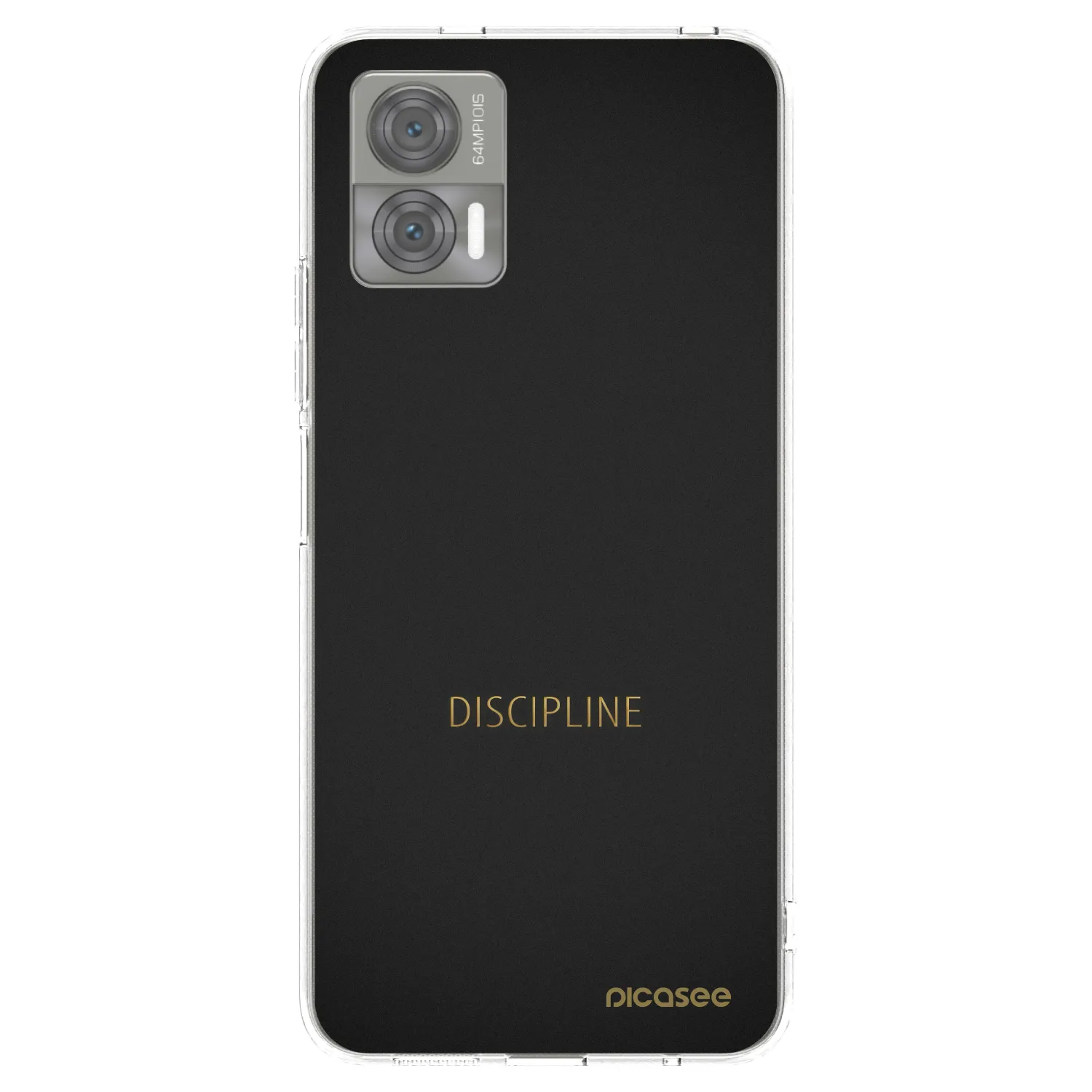 Picasee átlátszó szilikon tok az alábbi mobiltelefonokra Motorola Edge 30 Neo - Discipline