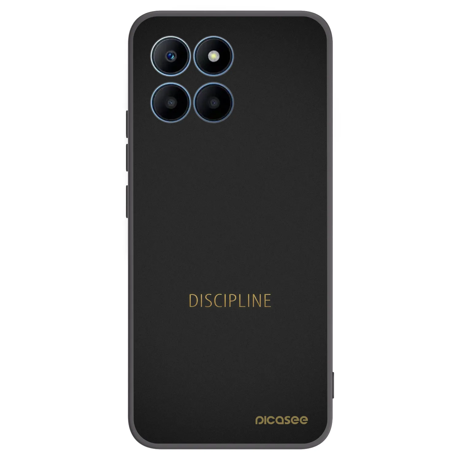 Picasee fekete szilikon tok az alábbi mobiltelefonokra Honor 70 Lite - Discipline