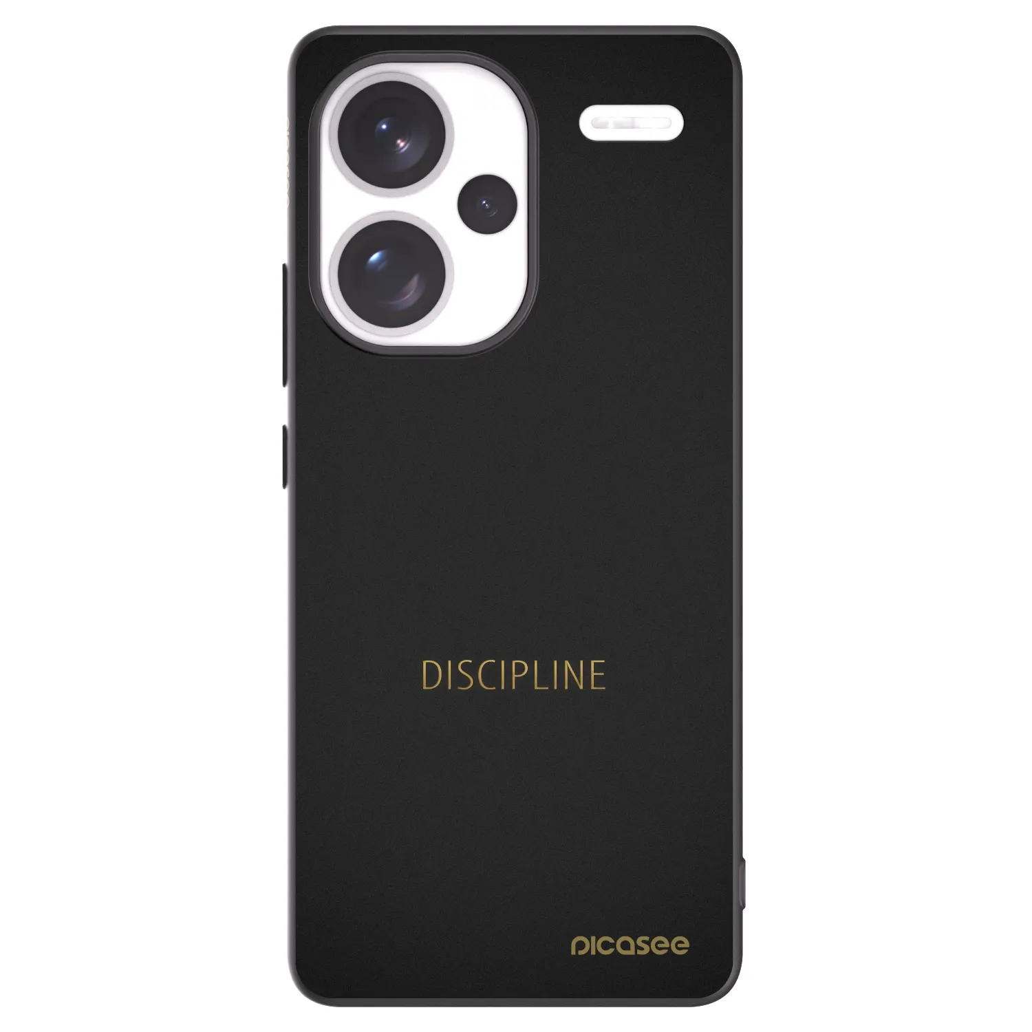 Picasee fekete szilikon tok az alábbi mobiltelefonokra Xiaomi Redmi Note 13 Pro+ 5G - Discipline