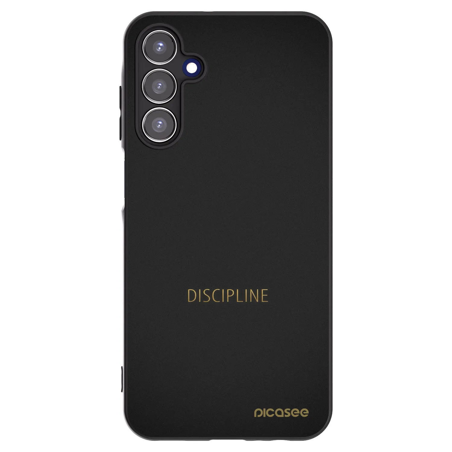 Picasee fekete szilikon tok az alábbi mobiltelefonokra Samsung Galaxy A15 A156B 5G - Discipline