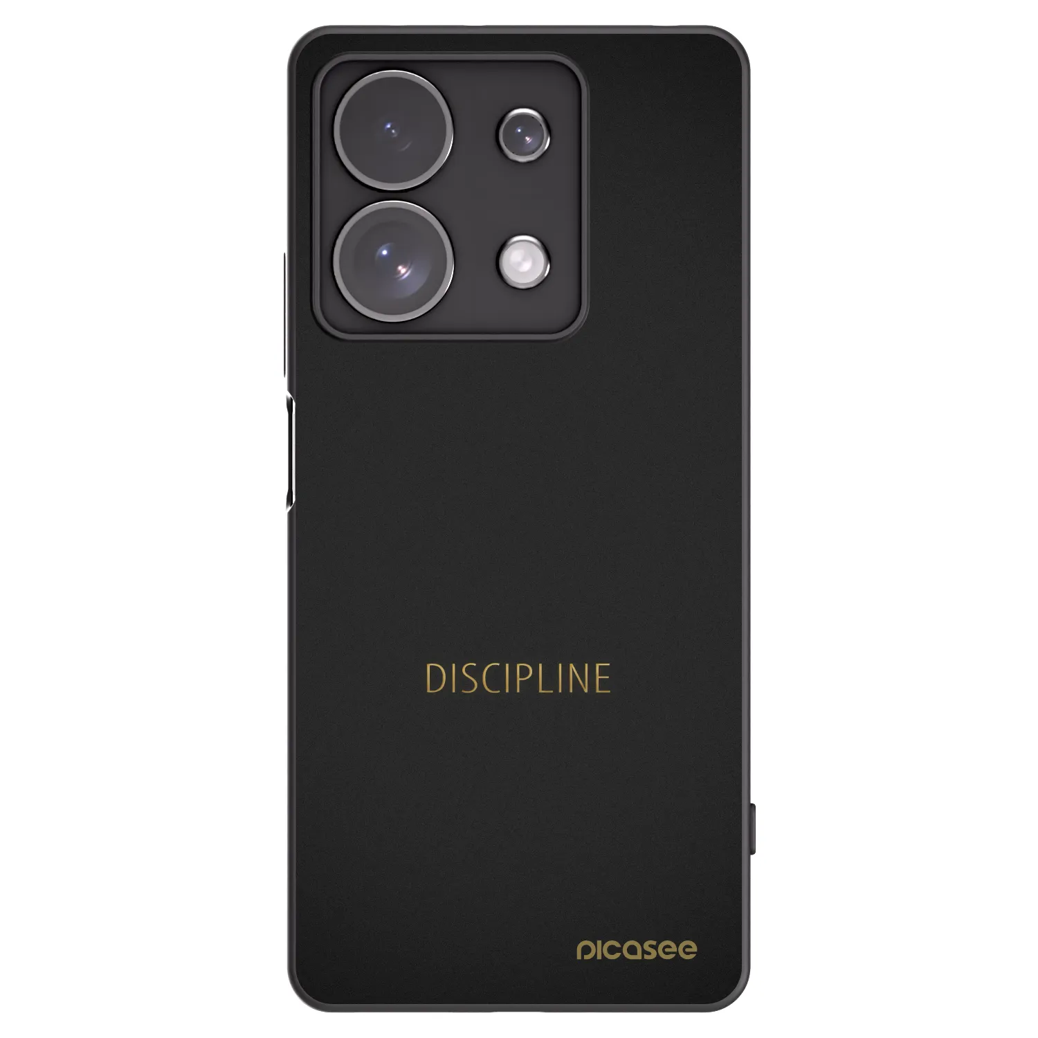 Picasee fekete szilikon tok az alábbi mobiltelefonokra Xiaomi Redmi Note 13 Pro 4G - Discipline