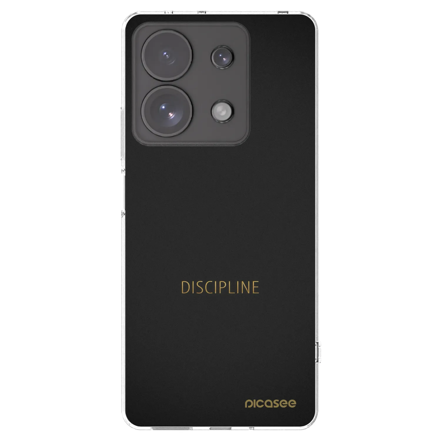 Picasee átlátszó szilikon tok az alábbi mobiltelefonokra Xiaomi Redmi Note 13 Pro 4G - Discipline