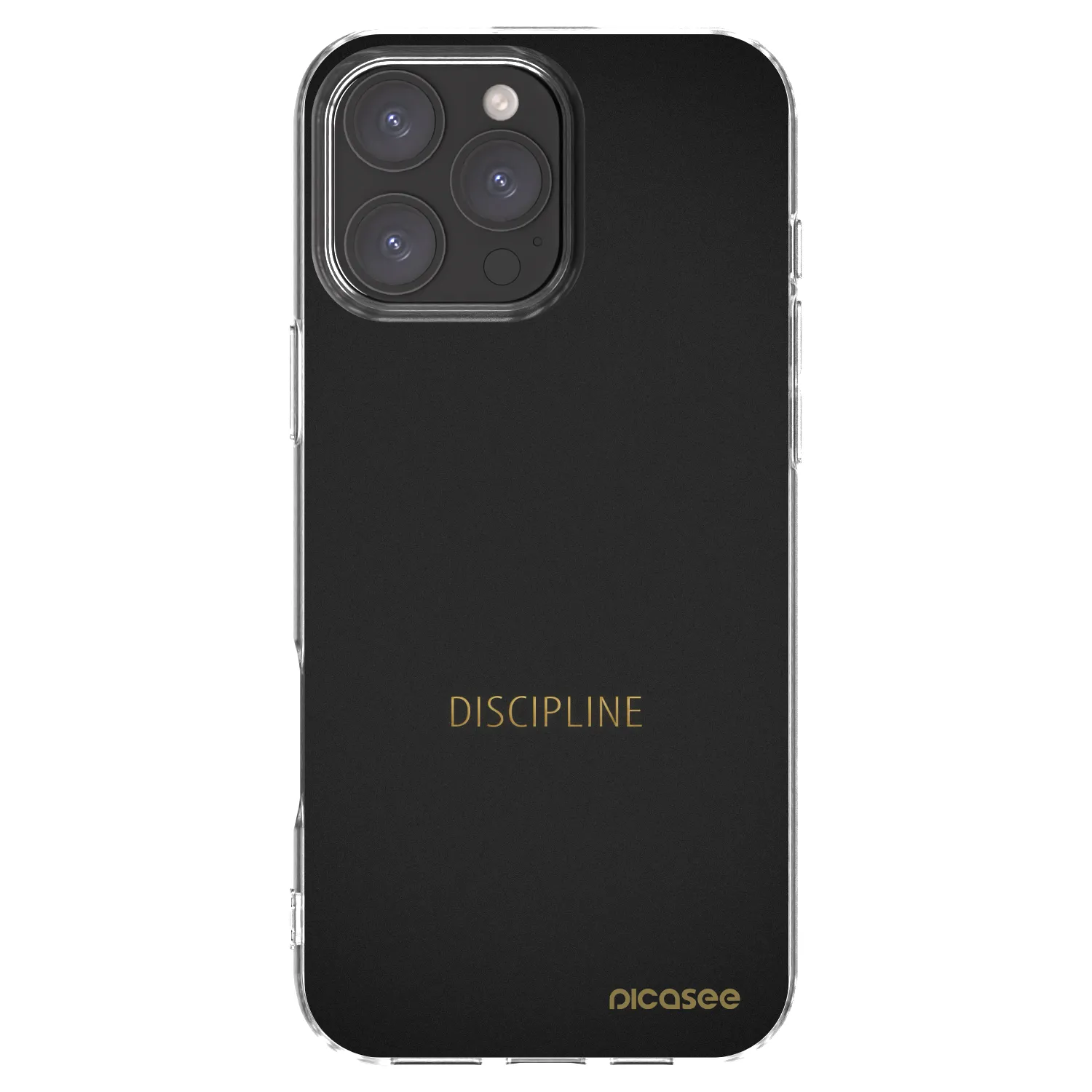 Picasee átlátszó szilikon tok az alábbi mobiltelefonokra Apple iPhone 16 Pro Max - Discipline
