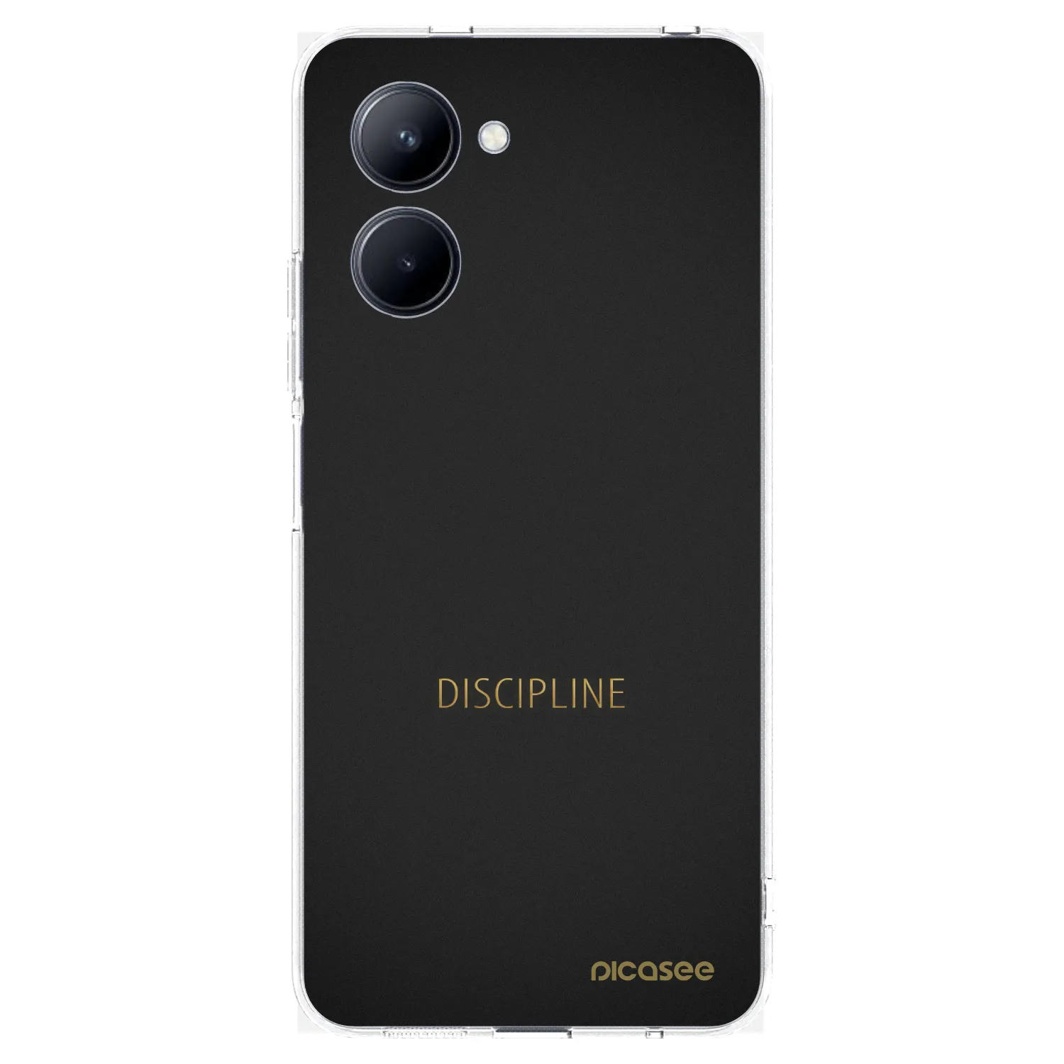 Picasee átlátszó szilikon tok az alábbi mobiltelefonokra Realme C33 (2023) - Discipline