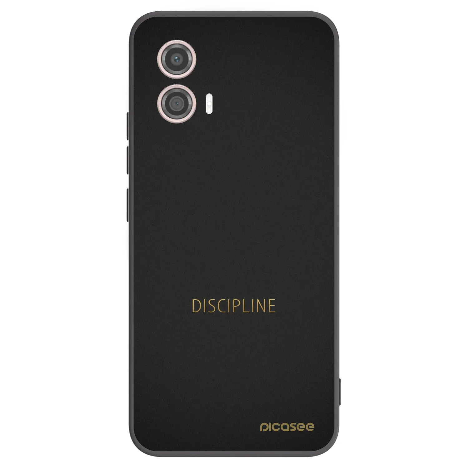 Picasee fekete szilikon tok az alábbi mobiltelefonokra Motorola Moto G53 5G - Discipline