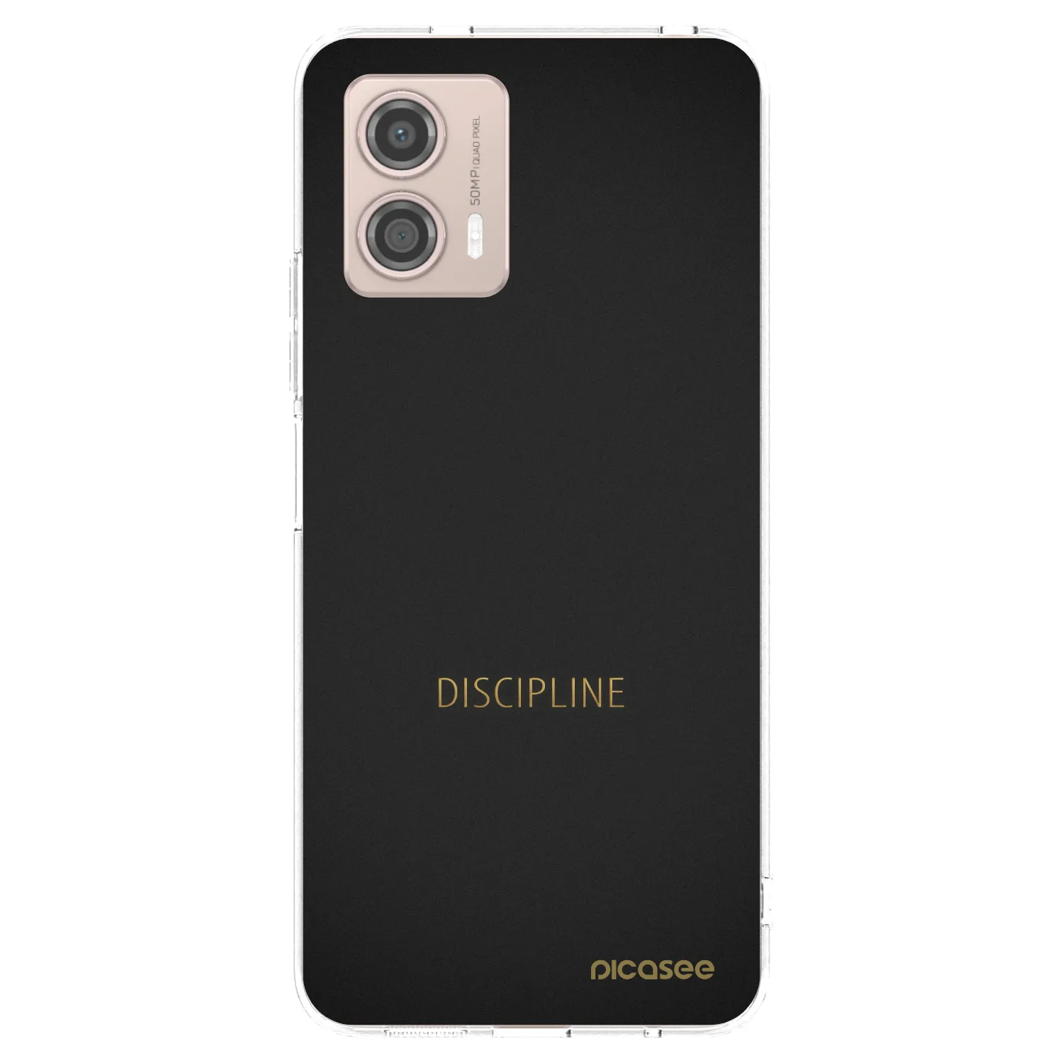Picasee átlátszó szilikon tok az alábbi mobiltelefonokra Motorola Moto G53 5G - Discipline