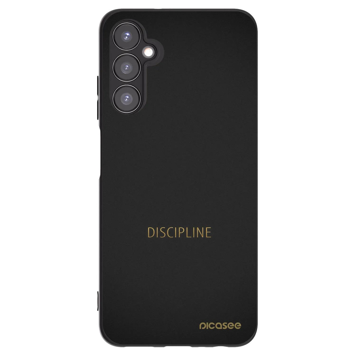 Picasee fekete szilikon tok az alábbi mobiltelefonokra Samsung Galaxy A05s A057G - Discipline
