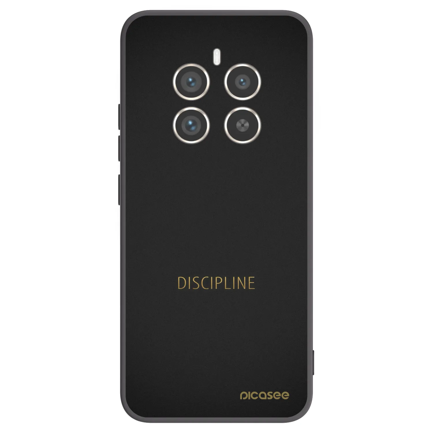 Picasee fekete szilikon tok az alábbi mobiltelefonokra Realme 12 Pro 5G - Discipline