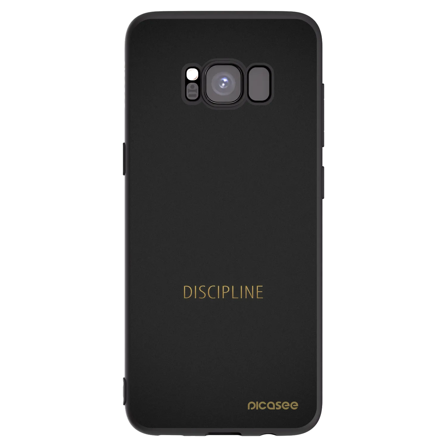 Picasee fekete szilikon tok az alábbi mobiltelefonokra Samsung Galaxy S8 G950F - Discipline