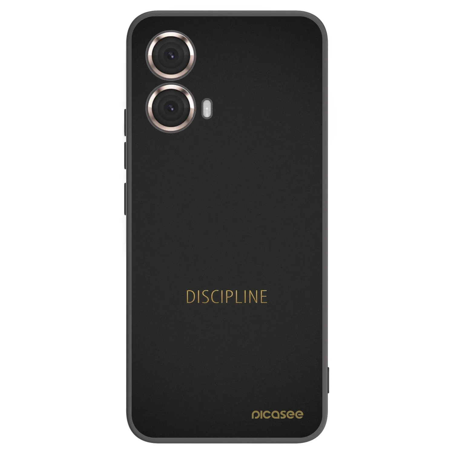 Picasee fekete szilikon tok az alábbi mobiltelefonokra Motorola Moto G85 - Discipline