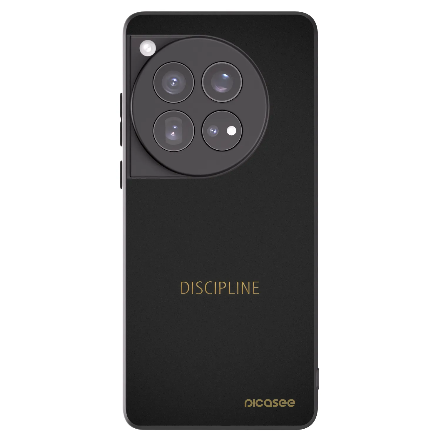 Picasee fekete szilikon tok az alábbi mobiltelefonokra OnePlus 12 5G - Discipline