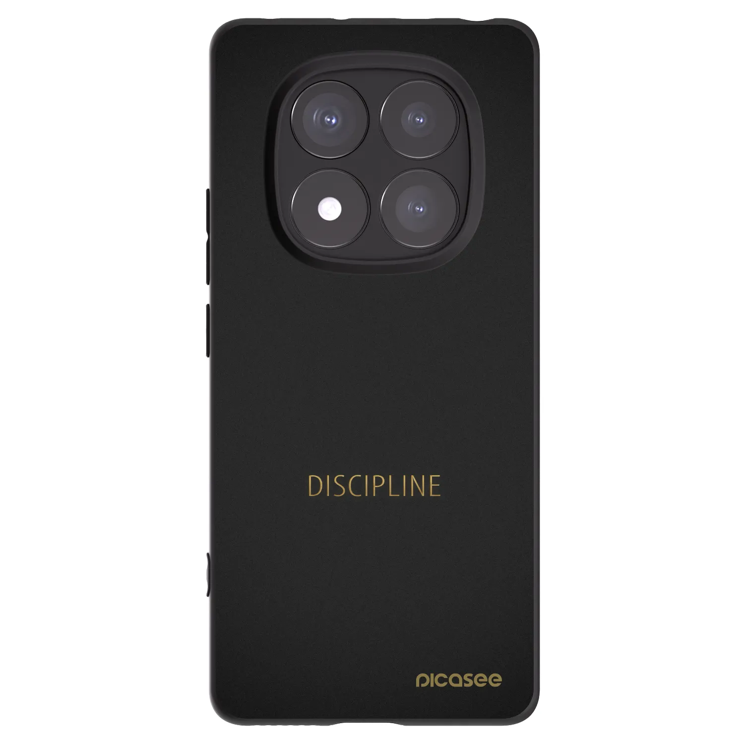 Picasee fekete szilikon tok az alábbi mobiltelefonokra Xiaomi Redmi Note 14 Pro+ 5G - Discipline