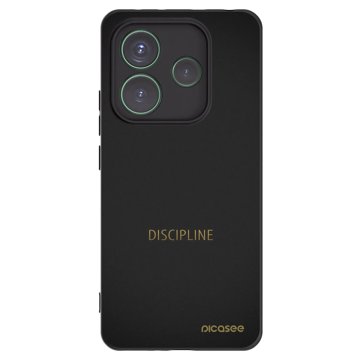 Picasee fekete szilikon tok az alábbi mobiltelefonokra Xiaomi Redmi Note 14 5G - Discipline