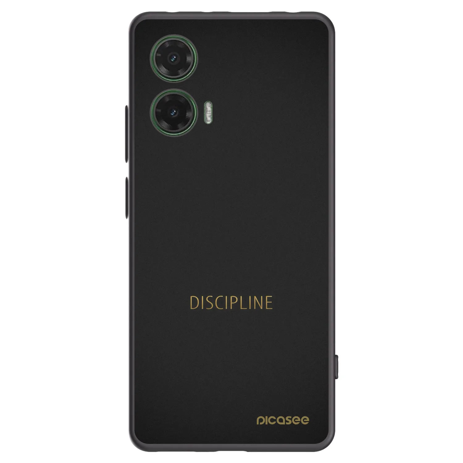 Picasee fekete szilikon tok az alábbi mobiltelefonokra Motorola Moto G35 5G - Discipline