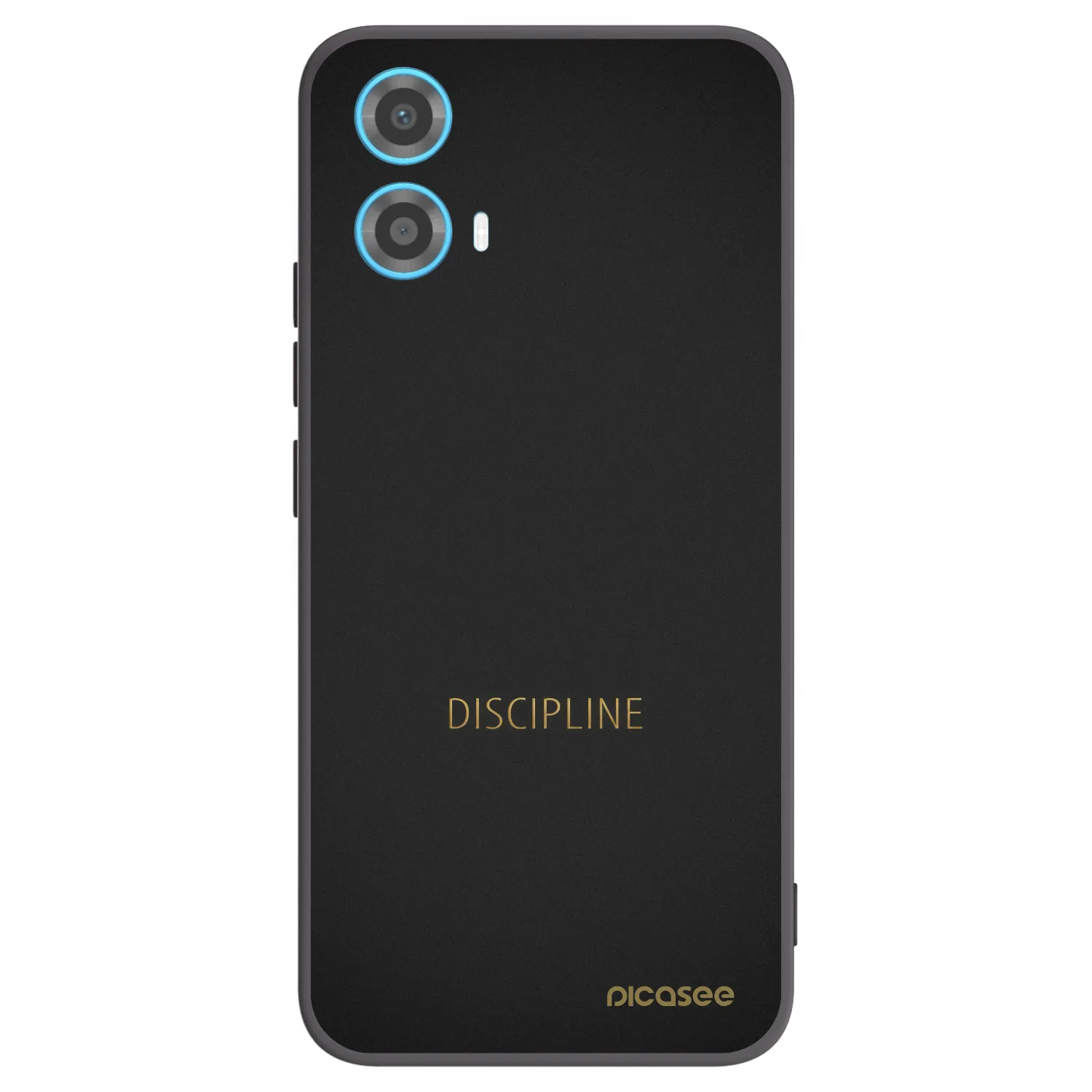 Picasee fekete szilikon tok az alábbi mobiltelefonokra Motorola Moto G34 5G - Discipline