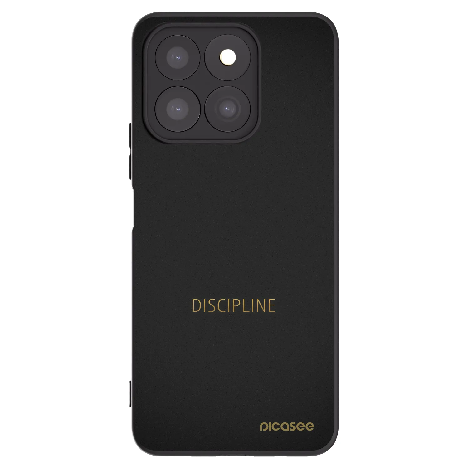 Picasee fekete szilikon tok az alábbi mobiltelefonokra Honor X8c - Discipline