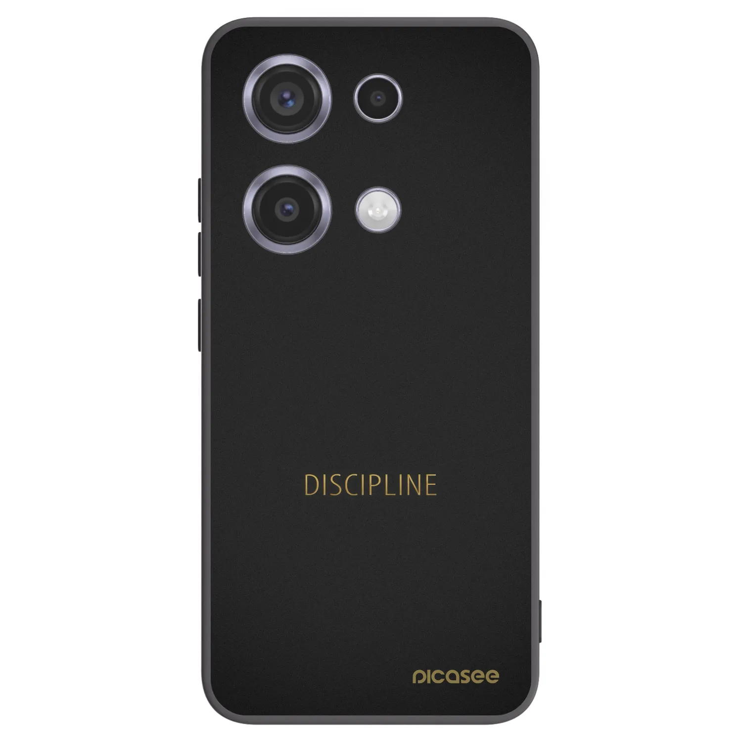 Picasee fekete szilikon tok az alábbi mobiltelefonokra Xiaomi Redmi Note 14S - Discipline