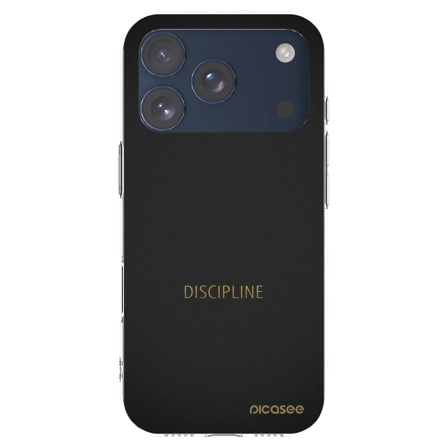 Picasee átlátszó szilikon tok az alábbi mobiltelefonokra Apple iPhone 17 Pro - Discipline