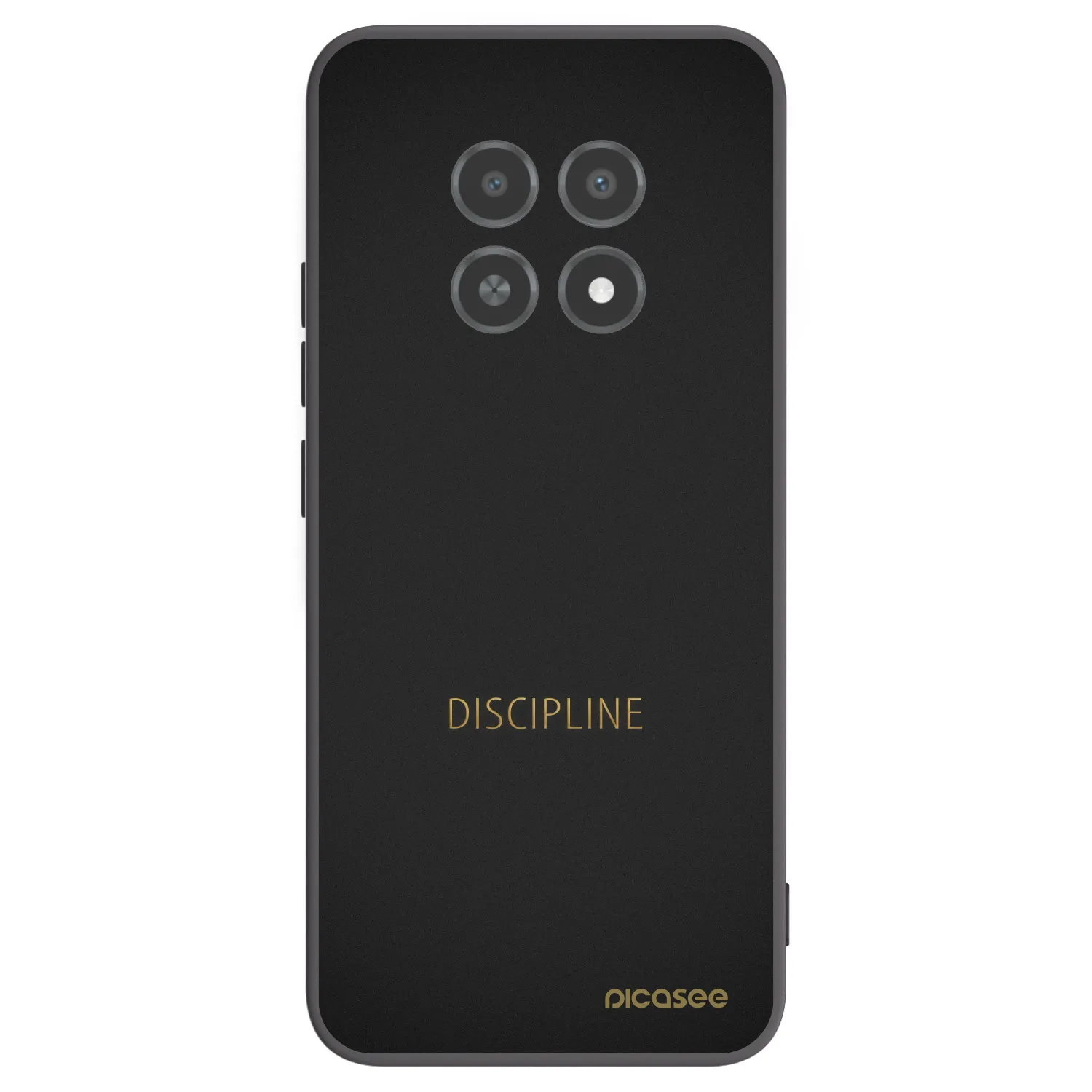 Picasee fekete szilikon tok az alábbi mobiltelefonokra Realme 12X - Discipline