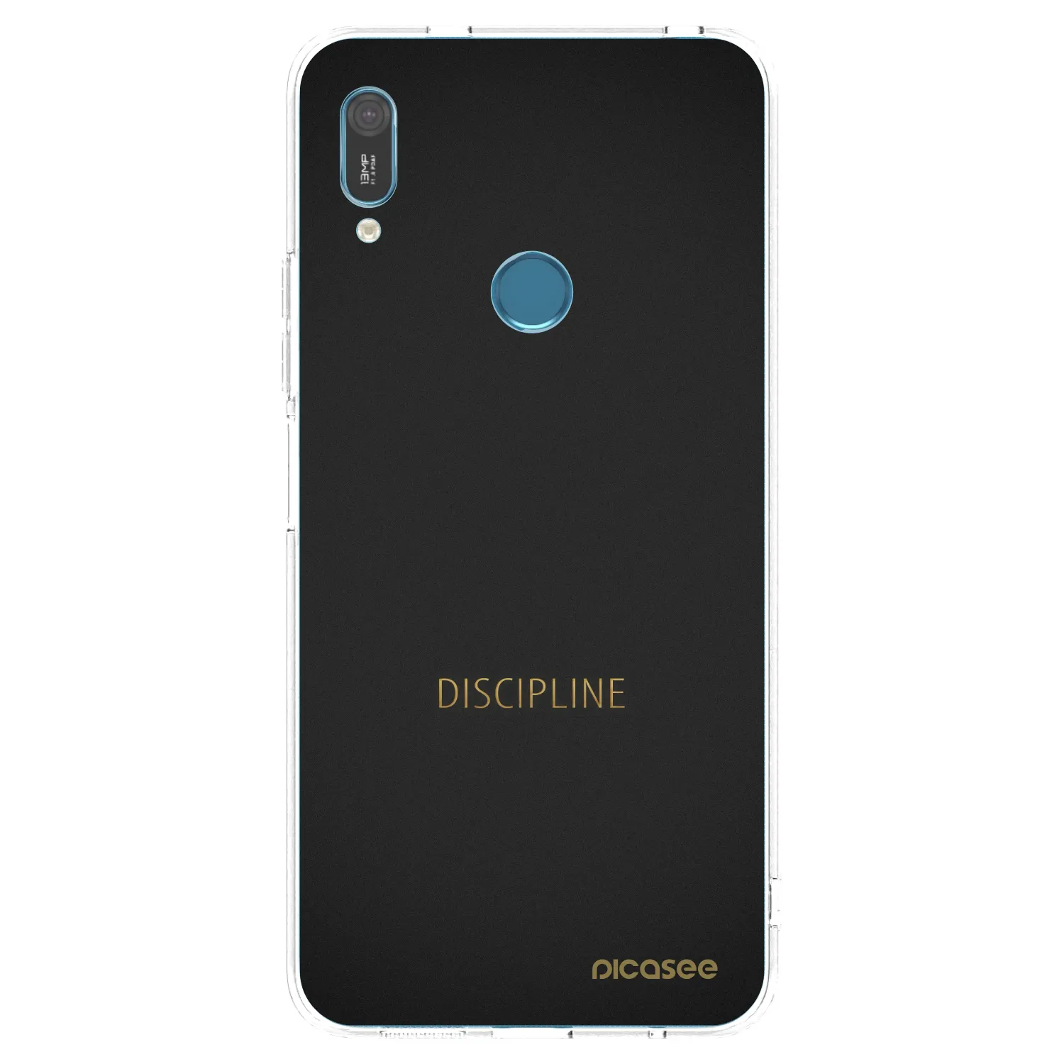 Picasee átlátszó szilikon tok az alábbi mobiltelefonokra Huawei Y6 2019 - Discipline